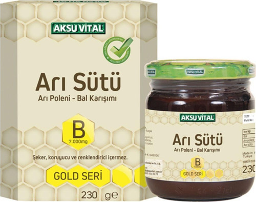 Arı Sütü Bal Polen B(7.000mg) 230 Gr