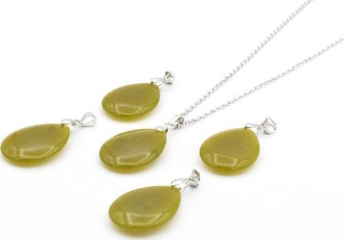 Hakiki Doğal Olivin Taşı Kolye Ucu