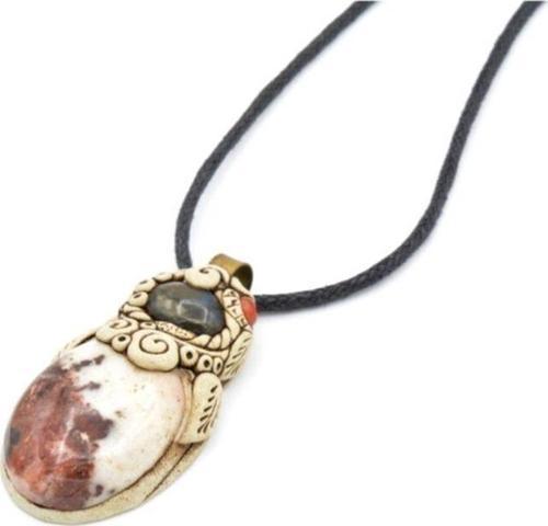 Hakiki Otantik Doğal Labradorit Jasper Kolye Ucu 1.kalite 002