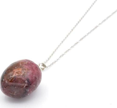 Hakiki Doğal Rodonit Kolye Ucu 1.kalite 006