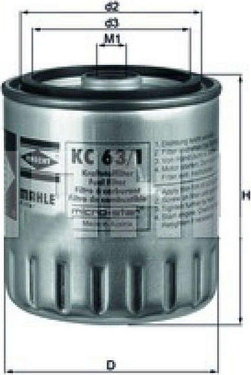 Yakıt filtresi Mercedes Om601 190 W201 W202 W124 W210 W461 Vıto 638 Sprınter 901 904 18051