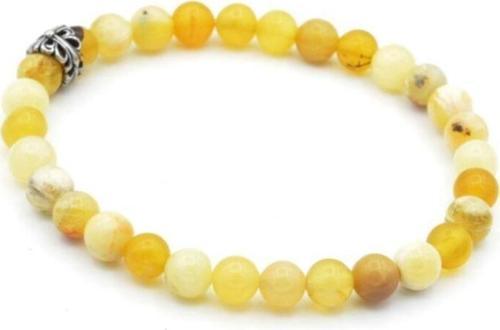 Hakiki Doğal Sarı Opal Taşı Bileklik 1.kalite 002