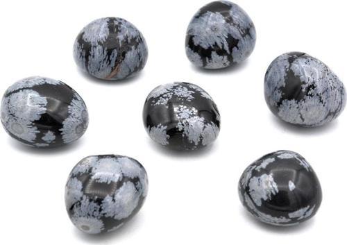 Hakiki Tamburlu Doğal Kar Tanesi Obsidyen Kaya Parçası 1.kalite 002