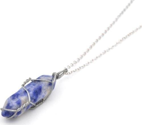 Hakiki Doğal Sodalit Kolye Ucu 1.kalite 001