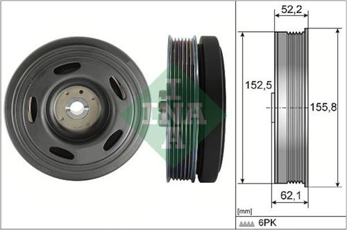 Krank Kasnağı Renault Megane Iv 15 Captur Iı 20 Grand Sc Nıc Iv 18 23 Kangoo Iıı