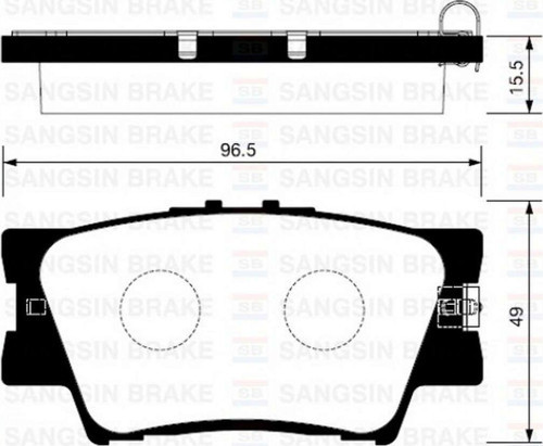 Arka Fren Balata Toyota Rav4 2.0L 1Az-Fe Aca30 Aca31 06-12 / Rav4 2.0L 1Ad-Ftv D4-D Ala40 12- Rszyn