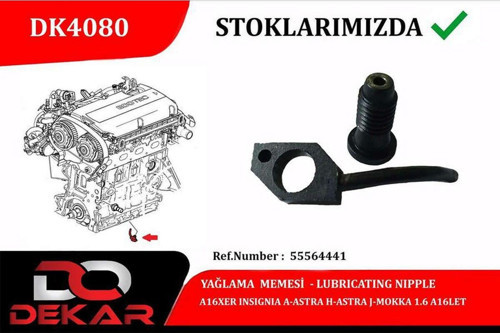 Pıston Yağlama Jetı Astra J-Insıgnıa A Gnzrz