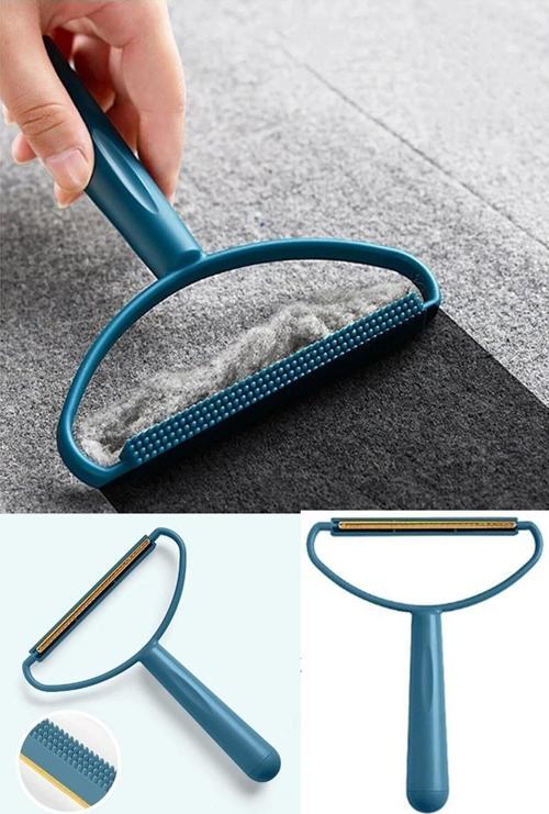 Tiftik Tüy Toplayıcı Çift Taraflı Elbise Tiftik Tüy Temizleyici Kedi Köpek Tüy Temizleyici Yeşil