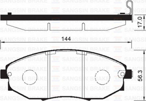 Ön Balata Chevrolet Epıca Kl1 2.0-2.5-2.0D-2.5 Executıve 06 Tosca 2.0-2.5-2.0D 06 612138