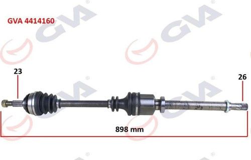Komple Aks Sağ Clıo Iıı 1.5 Dcı 05- Logan 1.4-1.6-1.5 Dci 07- 897Mm