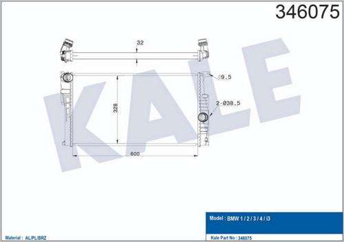 Radyatör Al/Pl/Brz 1-2-3-4-İ3 612138