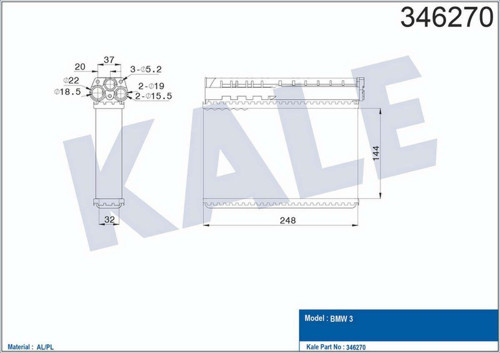 Kalorıfer Radyatoru Bmw E39 E36 Klımalı 612138