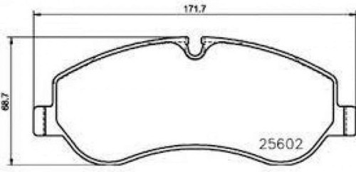 Ön Balata Ford Transıt V363 14 -Transıt Custom 2.2 Tdcı 12 612138