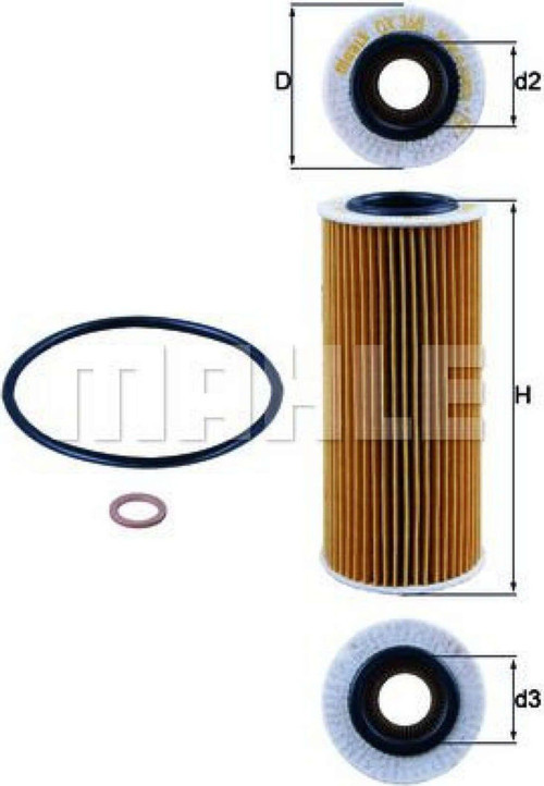 Yağ filtresi Bmw M47 M47N2 E87 E46 E90 E60 E65 X3 E83 612138