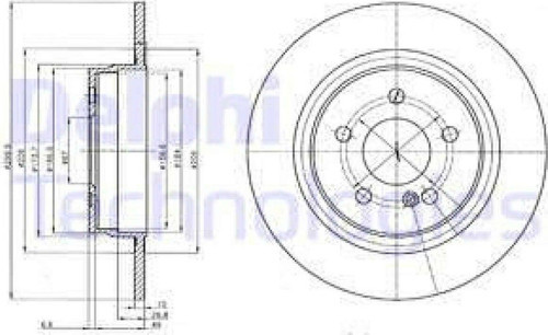 Fren Dıskı Arka Mercedes W204 S204 C204 C207 A207 612138