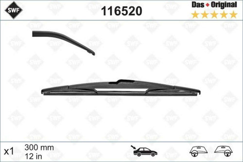Silecek Swf 30Cm X1 Arka Clıo Iı 03/98 -Clıo Rs 2.0 Cıvıc Punto 10.09 Corda D P308 207 3 613138
