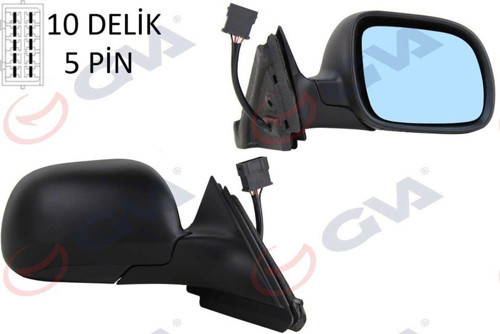 Dış Dikiz Aynası Sağ A3 96-00 Elektrikli Isıtmalı Mavi Cam Konveks Vm-042R 612138