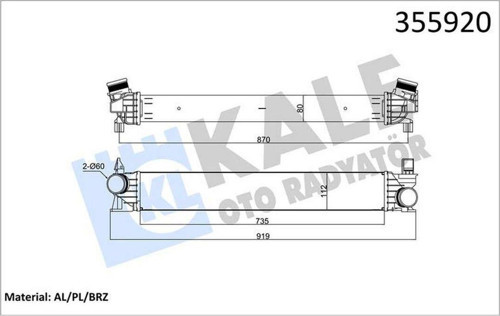 Turbo Radyatörü Intercooler Boxer Iıı-Jumper Iıı 2.2-3.0Hdı 12 Ducato Iıı 2.3-3.0Jtd 11 612138
