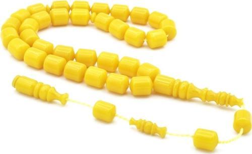 Usta Işi Sistemli Fıçı Kesim Sarı Katalin Tesbih