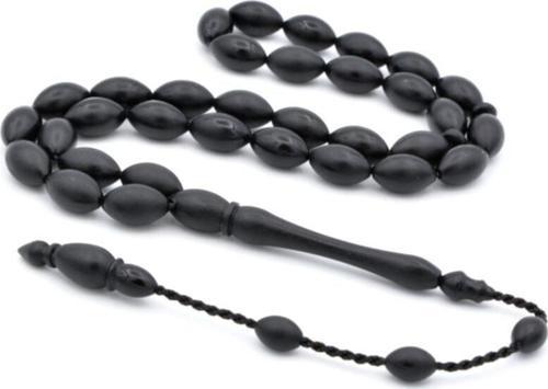 Usta Işi Sistemli Alman Siyah Fiber Tesbih Orta Boy 001