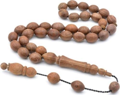 Usta Işi Sistemli Arpa Kesim Afrika Ağacı Tesbih 003