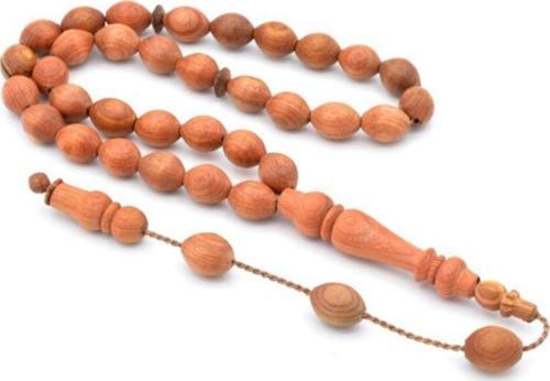 Usta Işi Sistemli Arpa Kesim Afrika Ağacı Tesbih 007