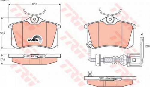 Arka Balata Fluence-Mgn Iı-Iıı-207-308-307-Partner-C3-C4-Bora-Passat 97 Golf Iv-V-Polo F 612138