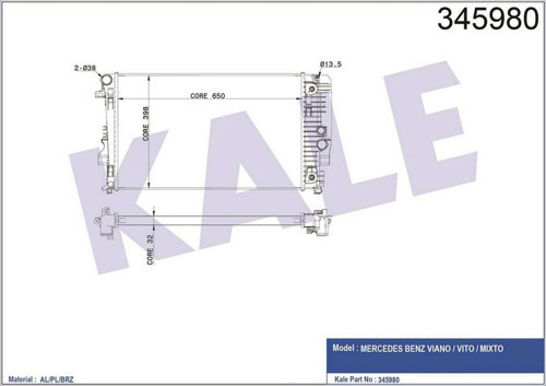 Motor Su Radyatoru Mercedes Vıto W639 03 540133