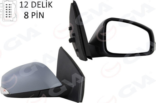 Elektrikli Isıtmalı Sinyalli Katlanır Sensörlü Astarlı Asferik Sol L Megane Fluence 08-