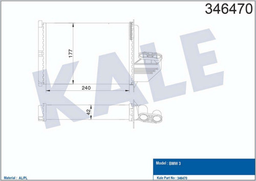 Kalorifer Radyatörü Bmw 3 E36 316İ-318İ-İs-320İ-323İ-325İ-328İ-318Tds-325Td 90-98 540133