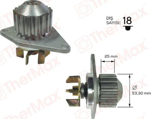 Thermax T01.224 Devirdaim 206-207-1007-Partner-Berlıngo-C2-C3-Saxo-Xsara 1.4 Pa837 T Peugeo