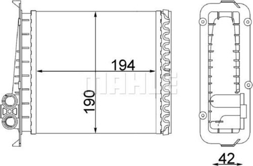 Kalorifer Radyatörü Volvo 850 91-96 C70 98-05 S70 97-00 V70 97-00