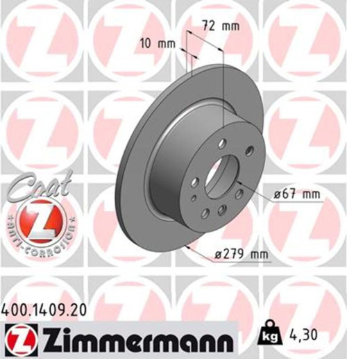 Fren Dıskı Arka Mercedes W115 C123 S123 W116 W126 W123