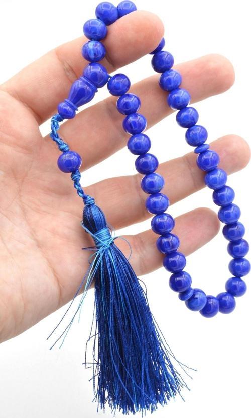 Zeyn Usta Işi Küre Model Lacivert Katalin Tesbih 014