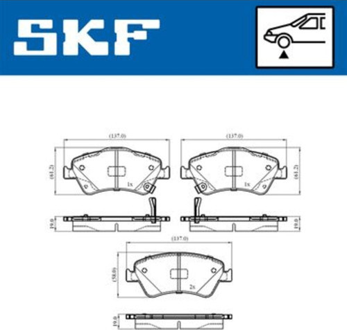 Ön Fren Balata Toyota Aurıs. Corolla 1.4L 1Ndtv Nde150 D-4D Dizel 07- 102008