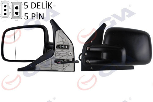 Dış Dikiz Aynası Sol Transporter T4 96 Elektrikli Isıtmalı Asferik Vm 186Ehal