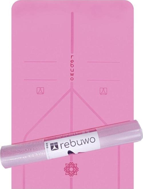 Hizalamalı 5mm Kaydırmaz Doğal Kauçuk Yoga Matı Pilates Mat 183 X 68 Cm