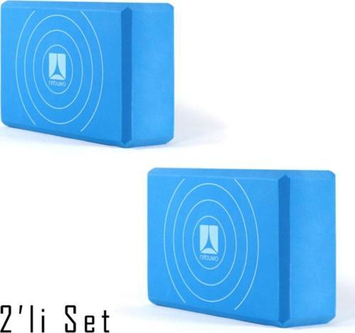 Köpük Yoga Bloğu Yoga Block 2'li Set Mavi