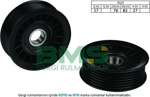 Alternatör Gergi Rulmanı 17×82×27 Omega B Signum Vectra A Vectra B Vectra C 2.5 2.6 3.0 3.2 V6