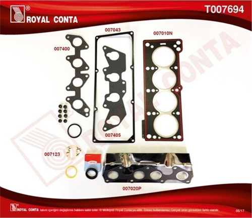 T007694 Motor Üst Takım Conta Skt R9 Broadway Rnı-R19-Clıoe6J-E7J 1.4
