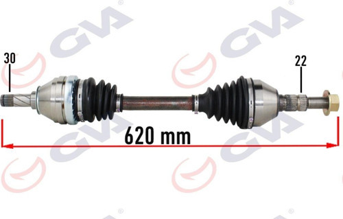 Komple Aks Sol Opel Vectra C 1.6-1.8 02-08 620Mm