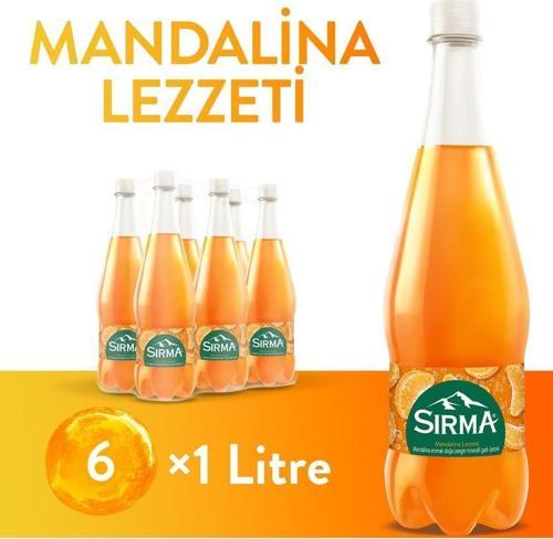 C Vitaminli Mandalina Aromalı Doğal Maden Suyu 1 Lt X 6 Adet
