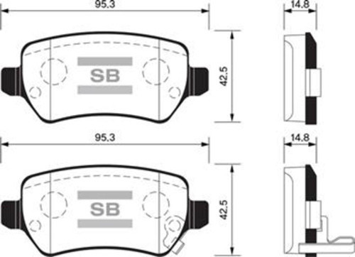 Arka Balata Astra G 98 Astra H 05 Merıva 03 Zafıra 00 Combo 02 Gdb1515-Gdb1831 Uyumlu