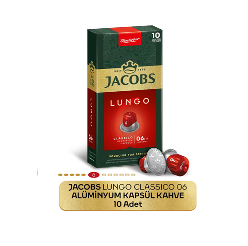 Lungo 6 Classic Nespresso Uyumlu Kapsül Kahve 10 Kapsül