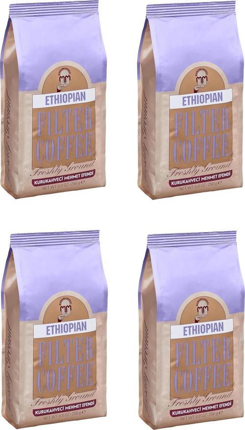 Ethiopian Filtre Kahve Öğütülmüş 250 Gr X 4 Adet