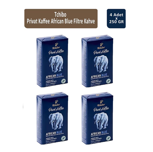 Privat Kaffee African Blue Filtre Kahve 250 Gr x 4 Adet