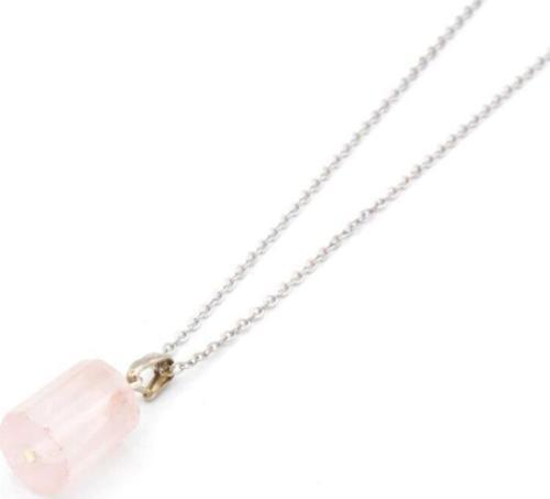 Hakiki Doğal Pembe Kuvars Kolye Ucu 1.kalite 006
