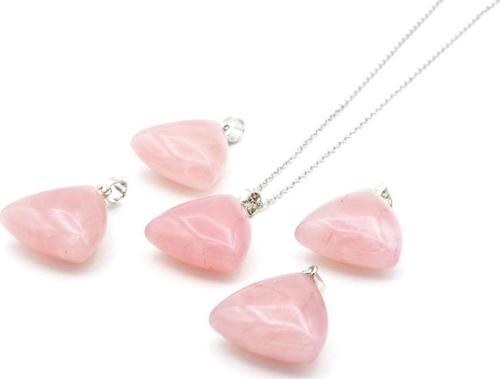 Hakiki Doğal Pembe Kuvars Kolye Ucu 1.kalite 012