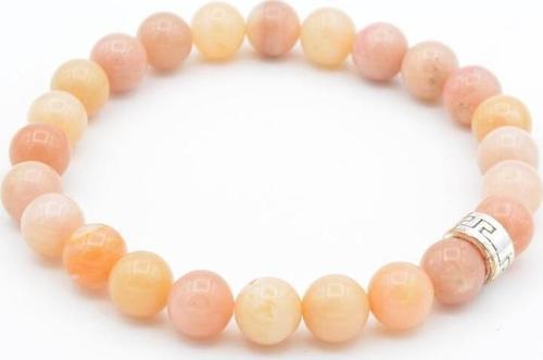 Hakiki Doğal Pembe Opal Taşı Bileklik 8 Mm