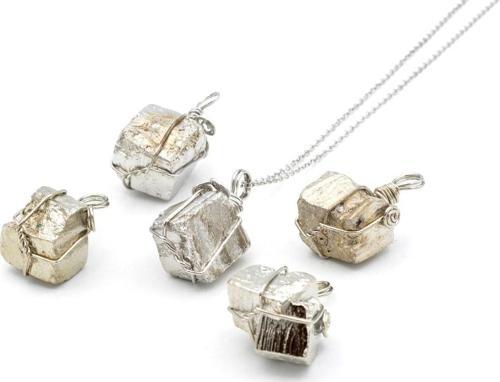 Hakiki Doğal Pirit Kolye Ucu 1.kalite Doğal Taş 001